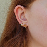 Simple Cross Stud Earrings