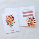 Floral Spiritual Bouquet Prayer Card