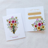 Floral Spiritual Bouquet Prayer Card