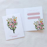Floral Spiritual Bouquet Prayer Card