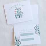 Spiritual Bouquet Greenery Prayer Card