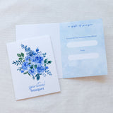 Blue Spiritual Bouquet Prayer Card