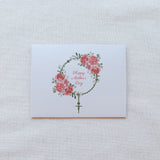 Mother's Day Card - Pink Floral Rosary