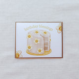 Sunflower Cake Birthday Card