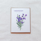 Purple Spiritual Bouquet Prayer Card