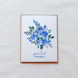 Blue Spiritual Bouquet Prayer Card