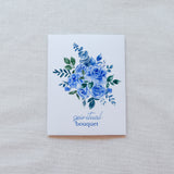 Blue Spiritual Bouquet Prayer Card