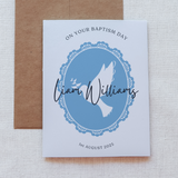 Custom Boys Baptism Card