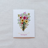 Floral Spiritual Bouquet Prayer Card