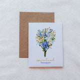 Floral Spiritual Bouquet Prayer Card