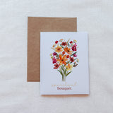 Floral Spiritual Bouquet Prayer Card