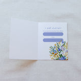 Floral Spiritual Bouquet Prayer Card