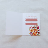 Floral Spiritual Bouquet Prayer Card