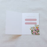 Floral Spiritual Bouquet Prayer Card