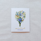 Floral Spiritual Bouquet Prayer Card