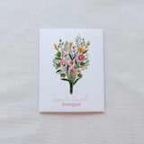 Floral Spiritual Bouquet Prayer Card