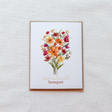 Floral Spiritual Bouquet Prayer Card