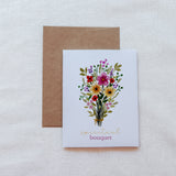 Floral Spiritual Bouquet Prayer Card