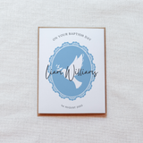 Custom Boys Baptism Card