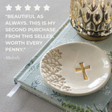 Cross Rosary Dish