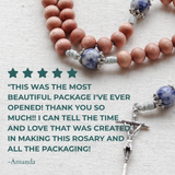 Immaculate Heart and Sacred Heart Rosewood Rosary