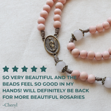 Our Lady of Guadalupe Pink and Bronze Rosary
