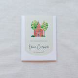 Custom Baptism Card Watercolor Church