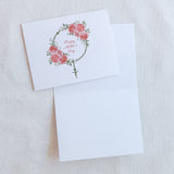 Mother's Day Card - Pink Floral Rosary