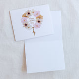 Mother's Day Card - Flower Wreath Rosary
